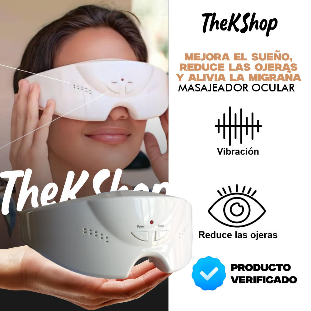 Masajeador de Ojos Antifatiga 🤩 Alivia, Relaja y Rejuvenece tu Mirada