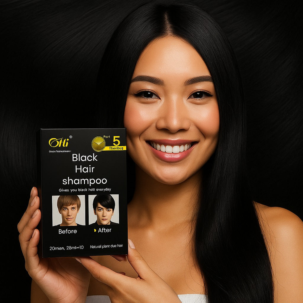DEJA QUE TU CABELLO LUZCA JOVEN EN 5 MIN 👨🏽🦱 Shampoo Hair Black - Brown