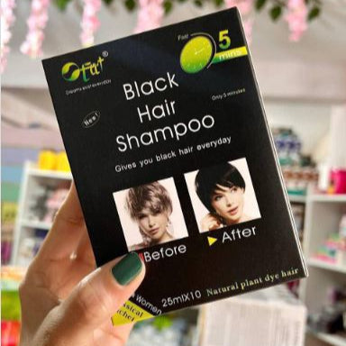 DEJA QUE TU CABELLO LUZCA JOVEN EN 5 MIN 👨🏽‍🦱 Shampoo Hair Black - Brown