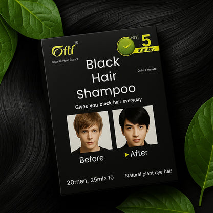 DEJA QUE TU CABELLO LUZCA JOVEN EN 5 MIN 👨🏽‍🦱 Shampoo Hair Black - Brown