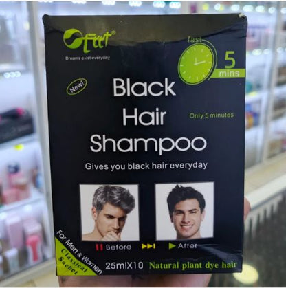 DEJA QUE TU CABELLO LUZCA JOVEN EN 5 MIN 👨🏽‍🦱 Shampoo Hair Black - Brown